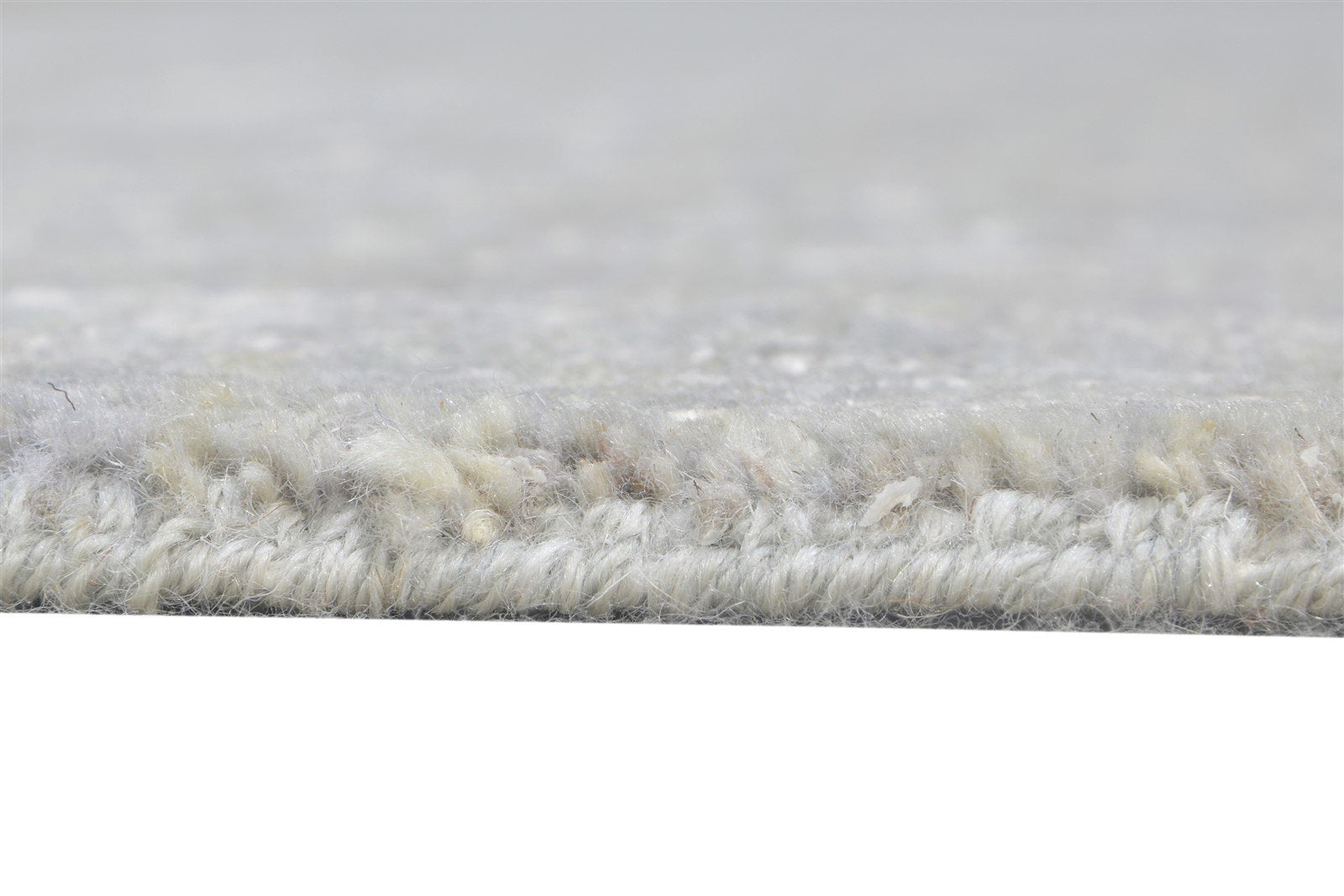 2'6 X 5' Rug Wool / Silk Grey Modern Hand Knotted Indian Abstract Small Carpet 7864590958741
