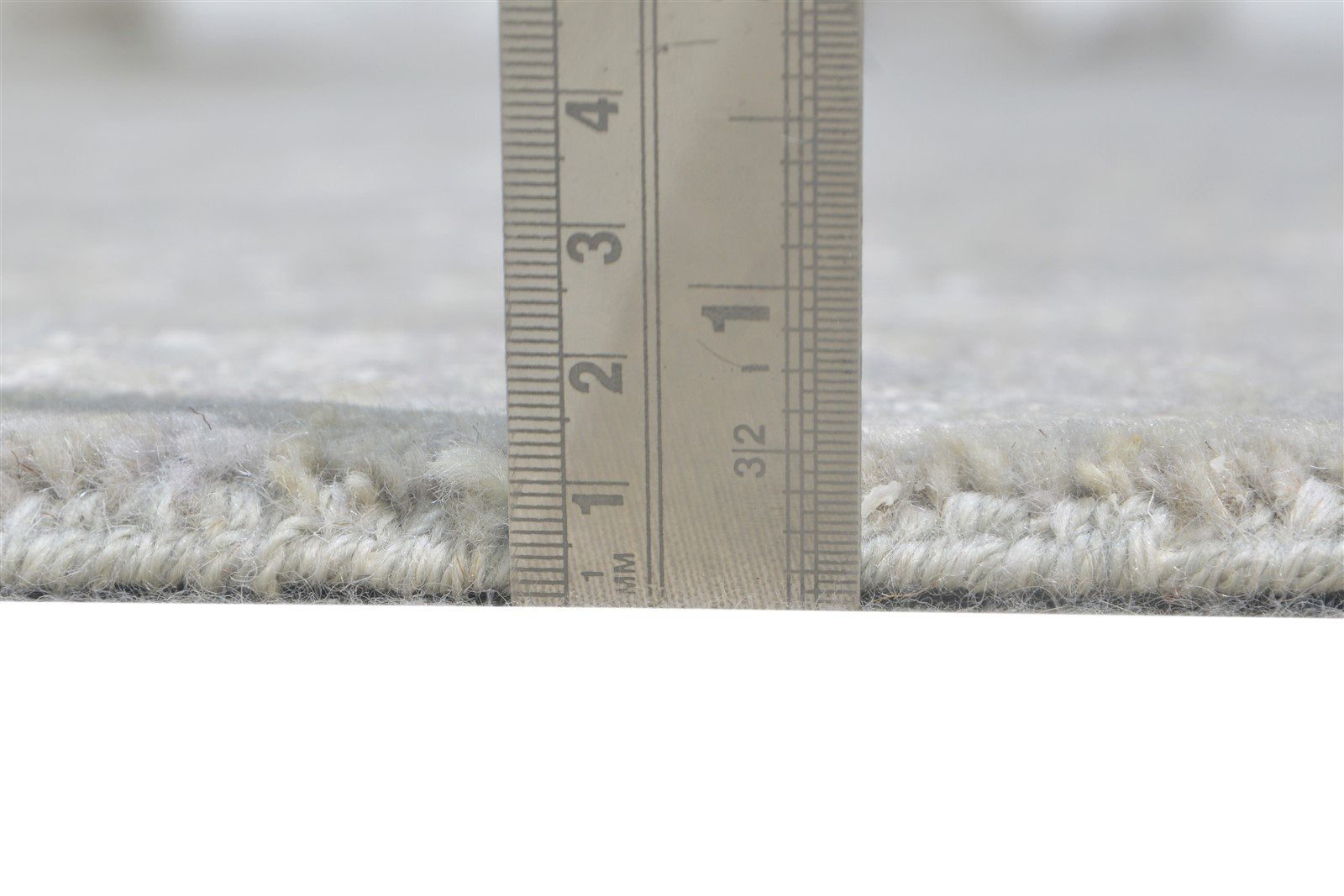 2'6 X 5' Rug Wool / Silk Grey Modern Hand Knotted Indian Abstract Small Carpet 7864590958741