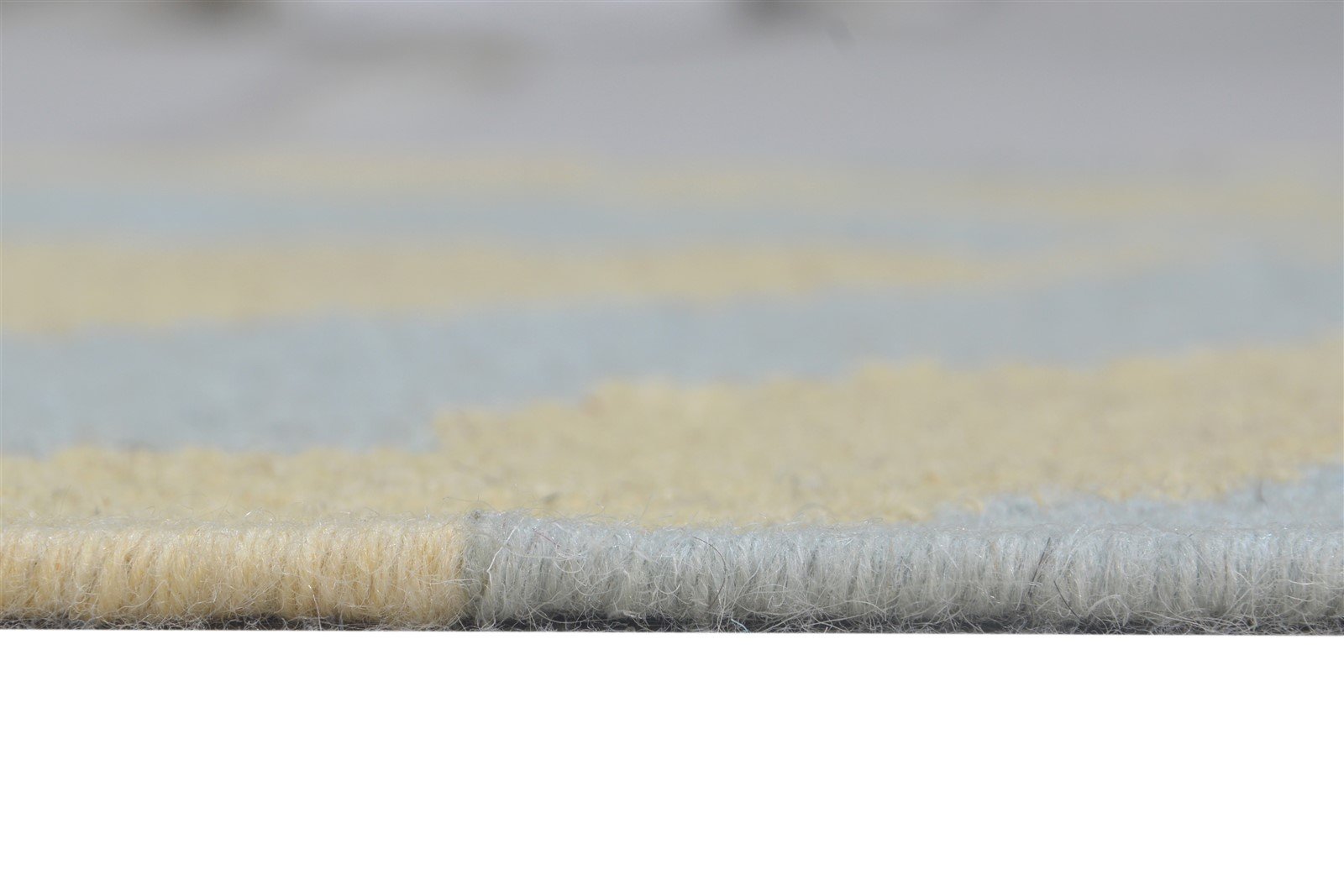 2'6 X 8' Rug Wool Blue Modern Dhurrie American Abstract Small Runner 7865167216789