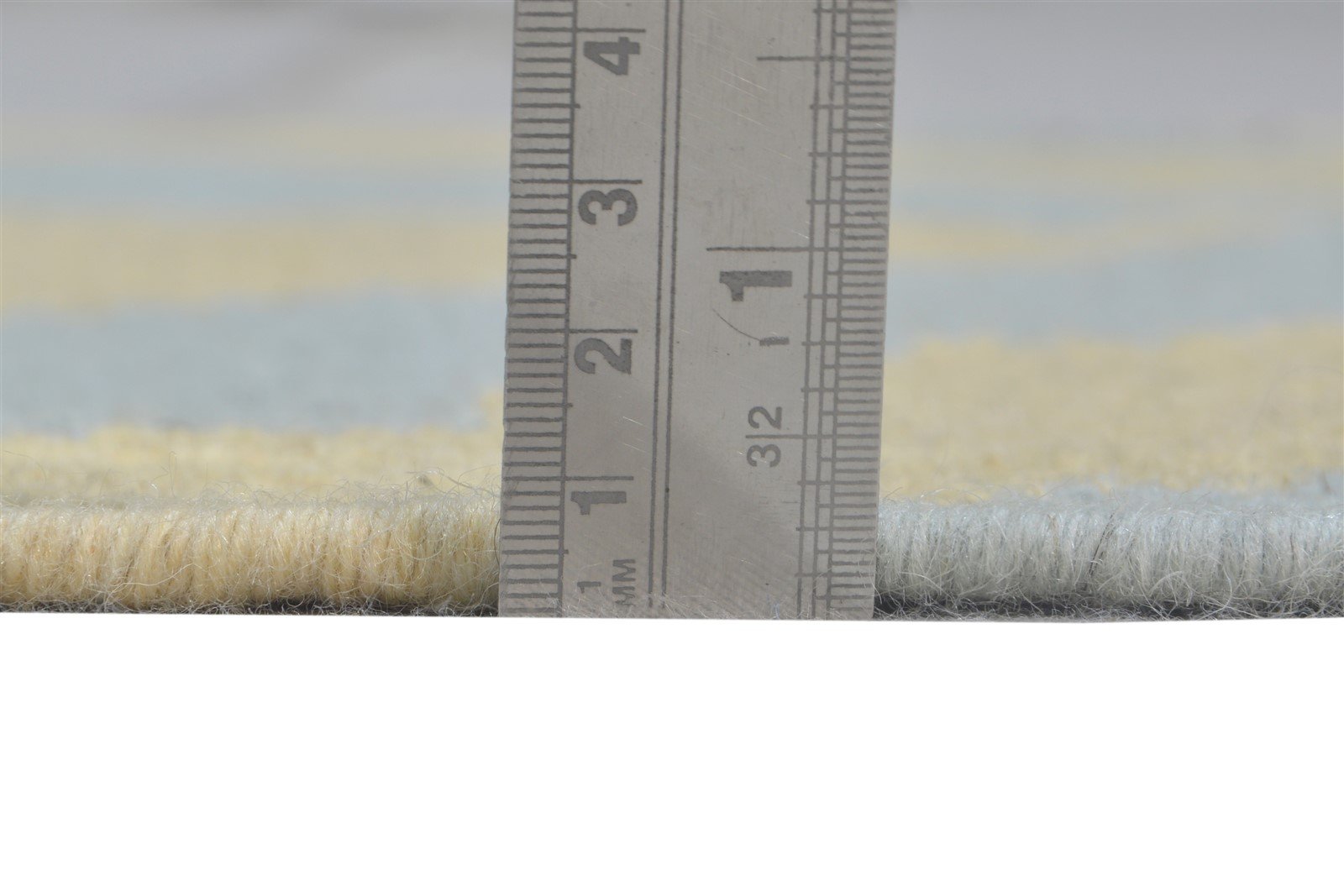 2'6 X 8' Rug Wool Blue Modern Dhurrie American Abstract Small Runner 7865167216789