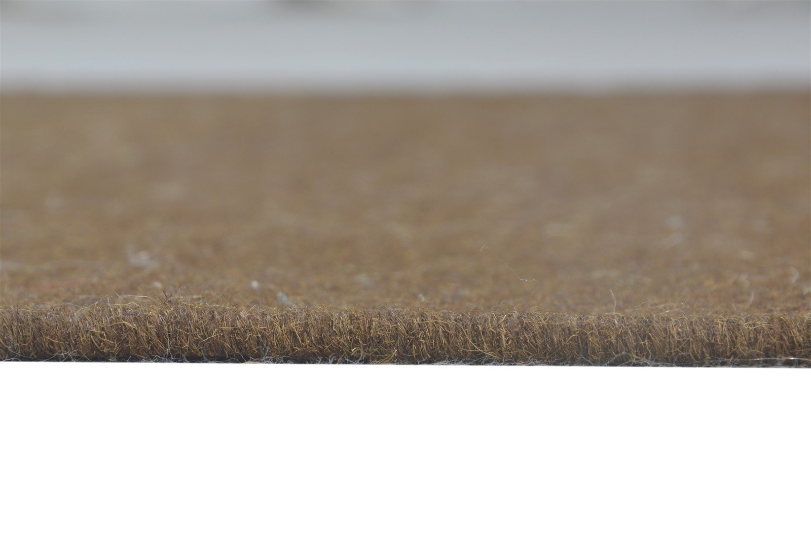 2'6 X 8' Rug Wool Brown Modern Dhurrie Scandinavian Solid Small Runner 7865198215317