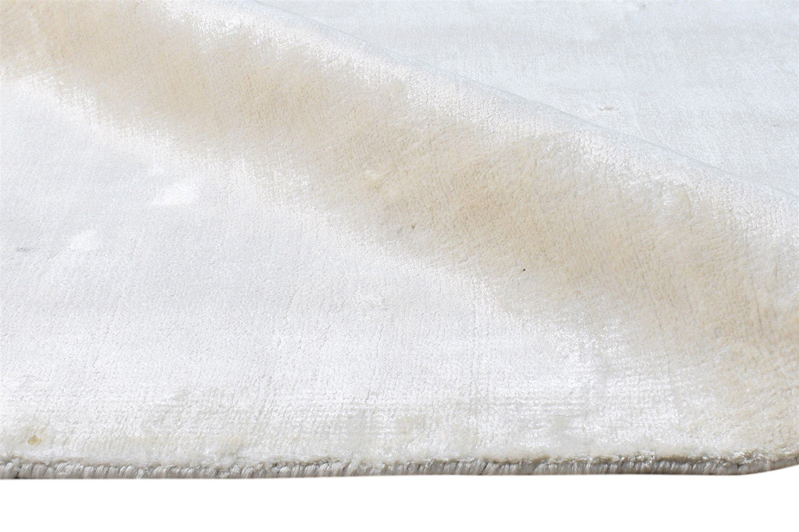 2'6 X 9' Rug Silk Beige Modern Handloom Scandinavian Solid Small Runner 7865149718677