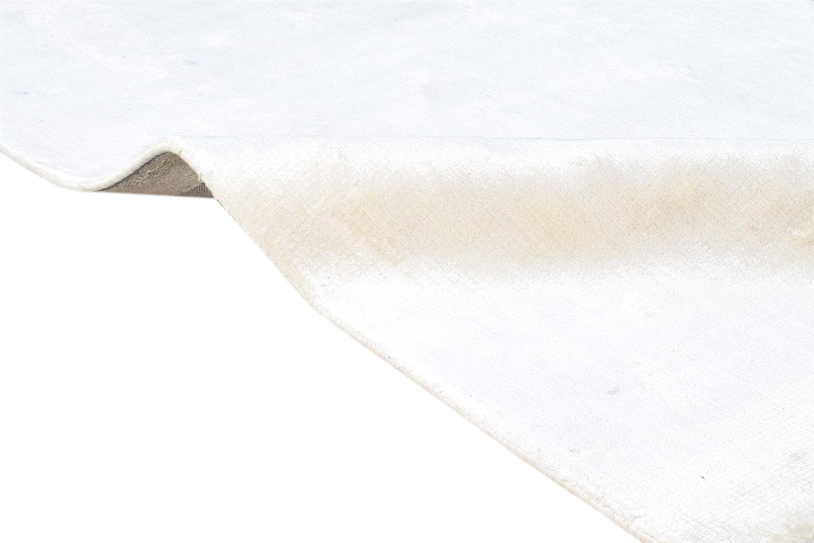2'6 X 9' Rug Silk Beige Modern Handloom Scandinavian Solid Small Runner 7865149718677