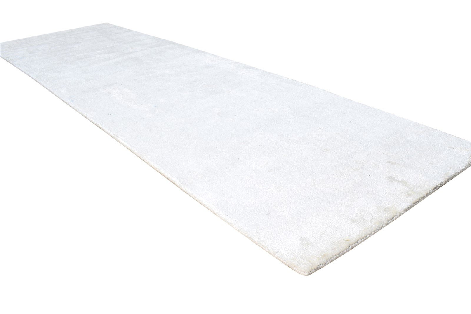 2'6 X 9' Rug Silk Beige Modern Handloom Scandinavian Solid Small Runner 7865149718677