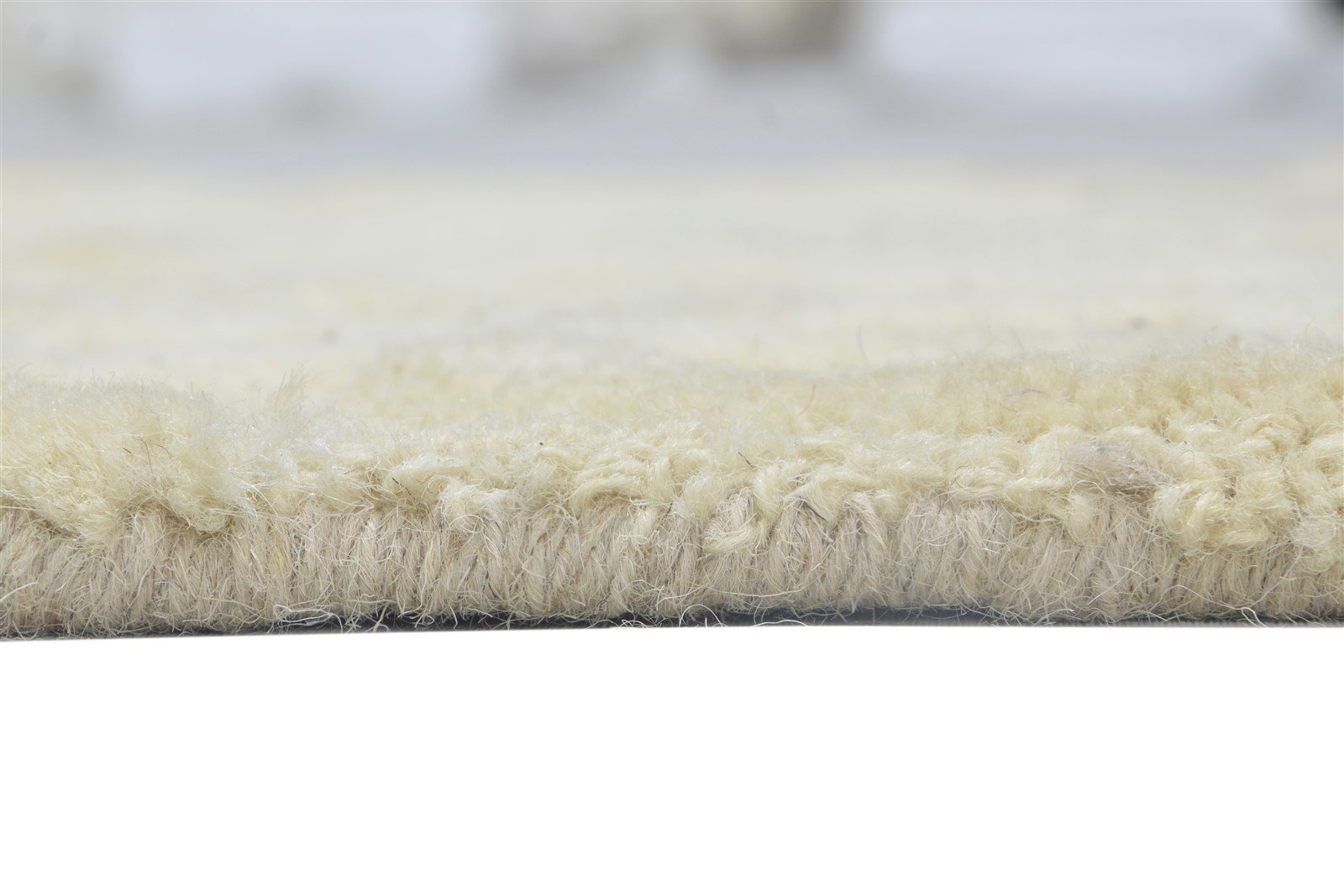 2'6 X 9' Rug Wool Beige Modern Hand Tufted Scandinavian Circles Small Runner 7864123818133