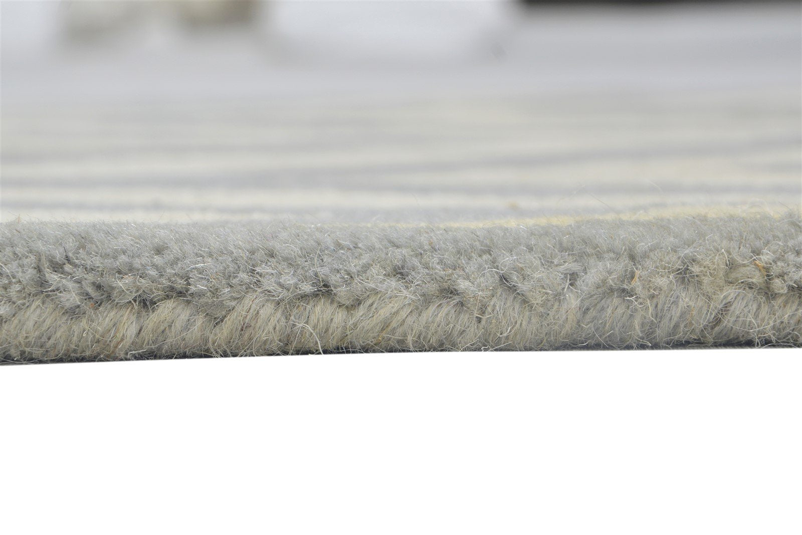 2'6 X 9' Rug Wool Grey Modern Hand Tufted Moroccan Chevron Small Runner 7864123490453