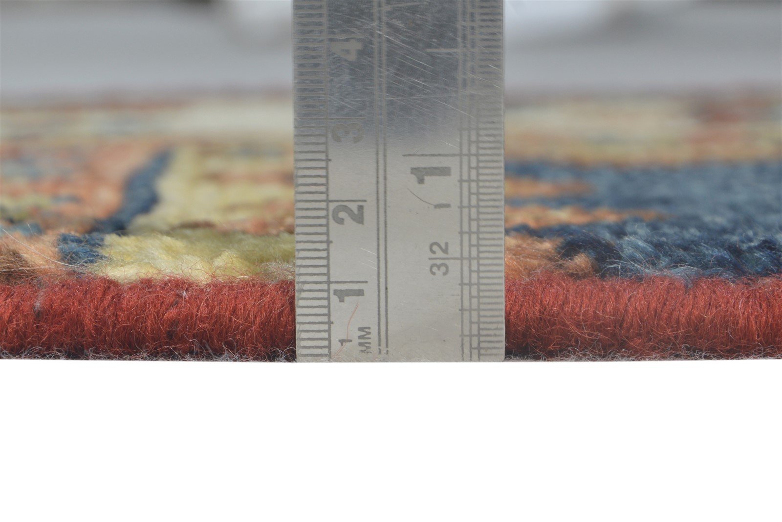 2'6"x4 Rug New Zealand Wool Navy Blue Persian Hand Knotted Oushak Oriental Small 7865179275413