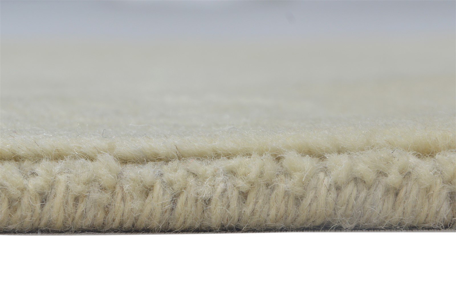2' X 2' Rug Wool Beige Modern Handloom Scandinavian Solid Small Carpet 7864129716373
