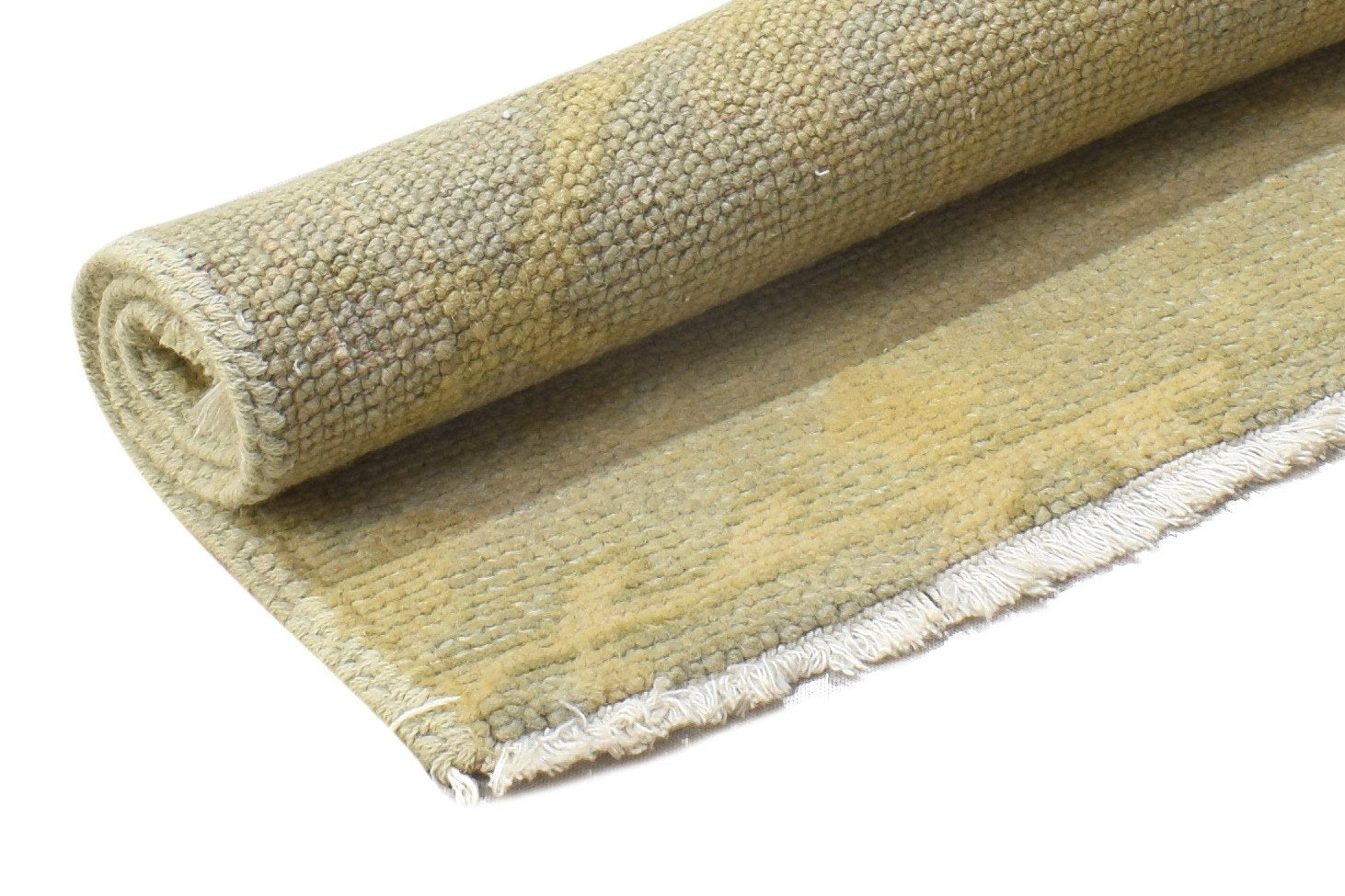 2' X 2' Rug Wool Beige Persian Hand Knotted Oushak Oriental Small Carpet 7864121458837