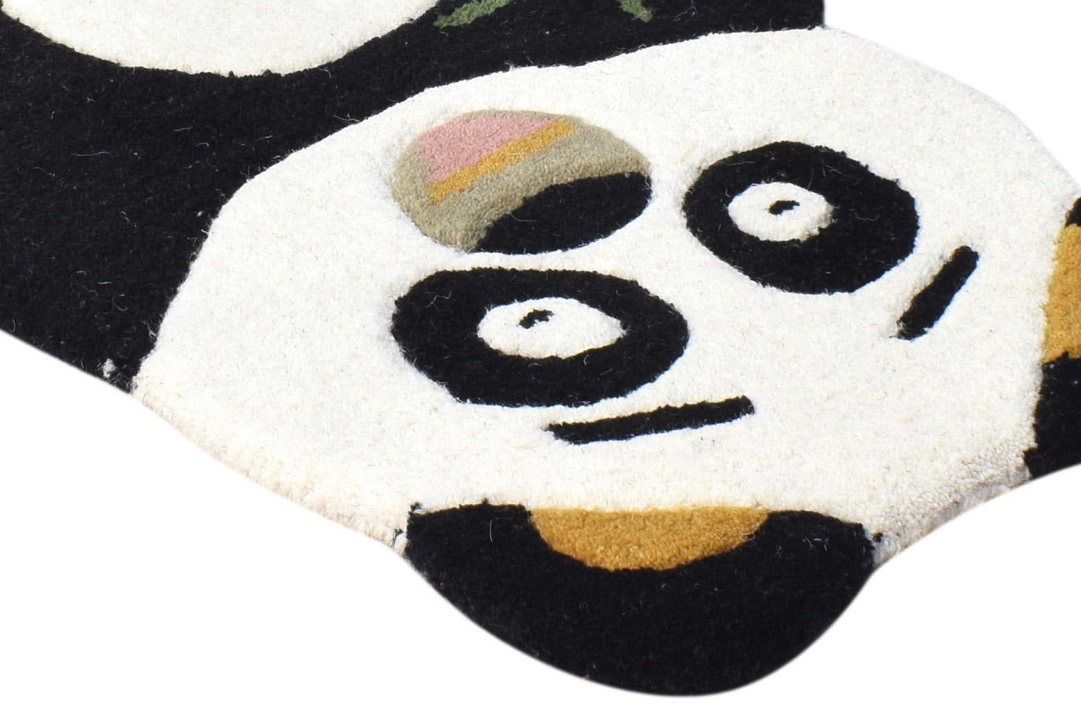 Terza 2' X 2' Rug Wool Black Kids & Teens Hand Tufted Indian Animal Print 7864642961557