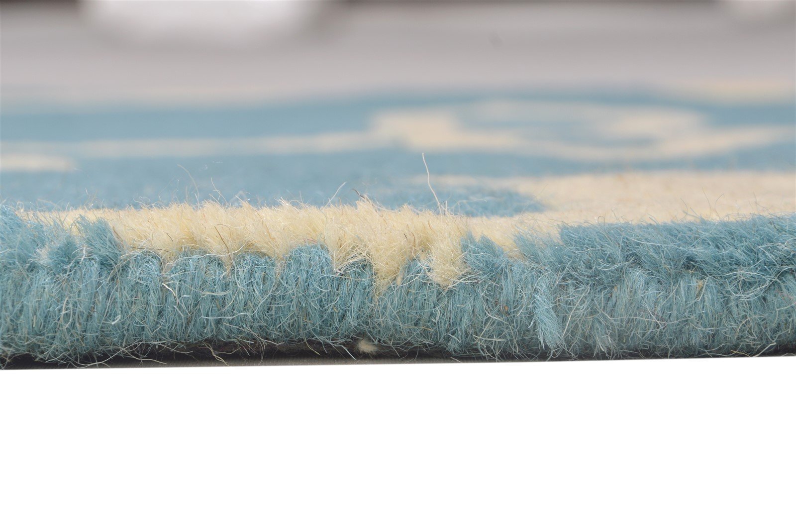 Nona 2' X 2' Rug Wool Blue Modern Hand Tufted Moroccan Floral 7864127946901