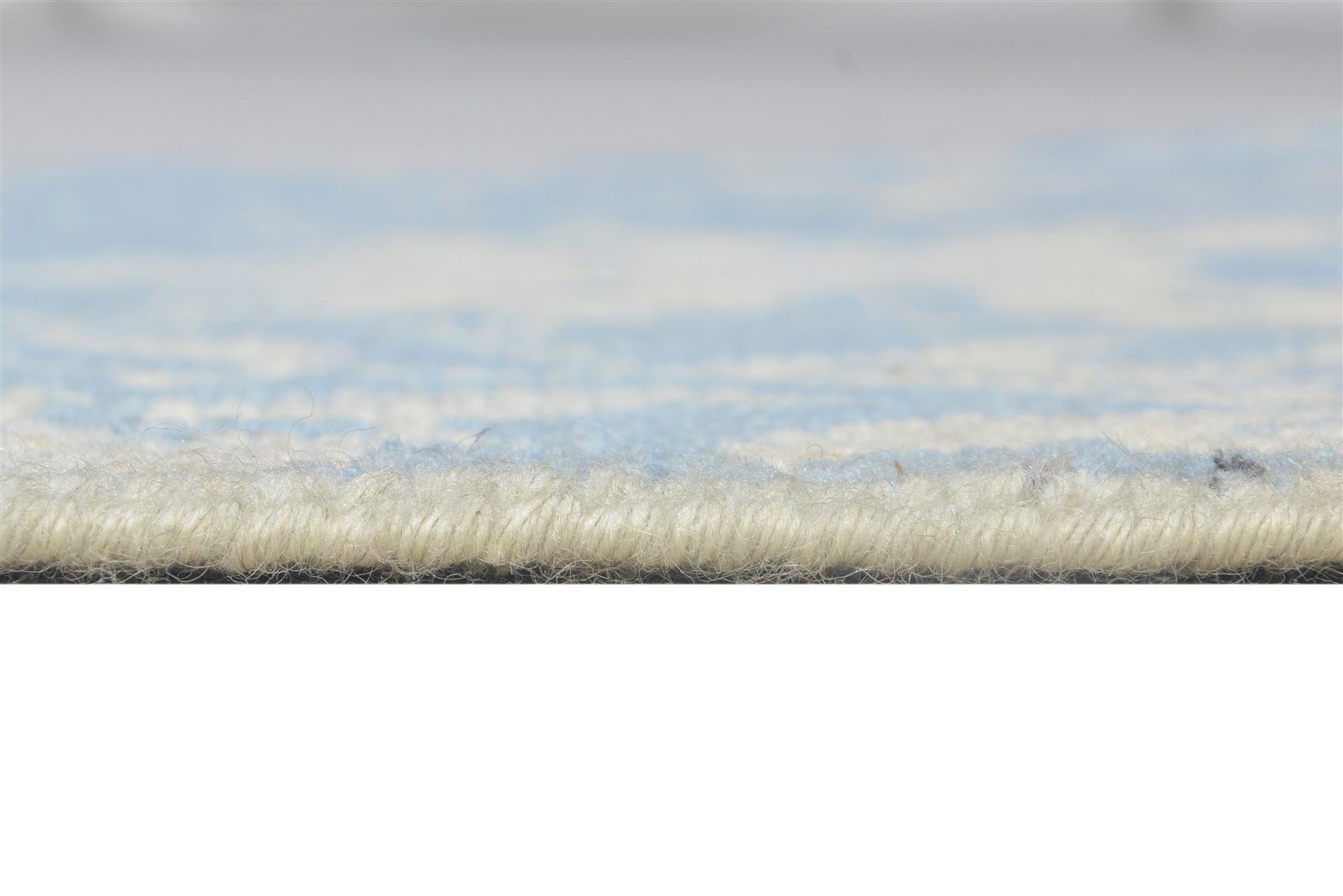 2' X 2' Rug Wool Blue Persian Hand Knotted Oushak Oriental Small Carpet 7864925257877