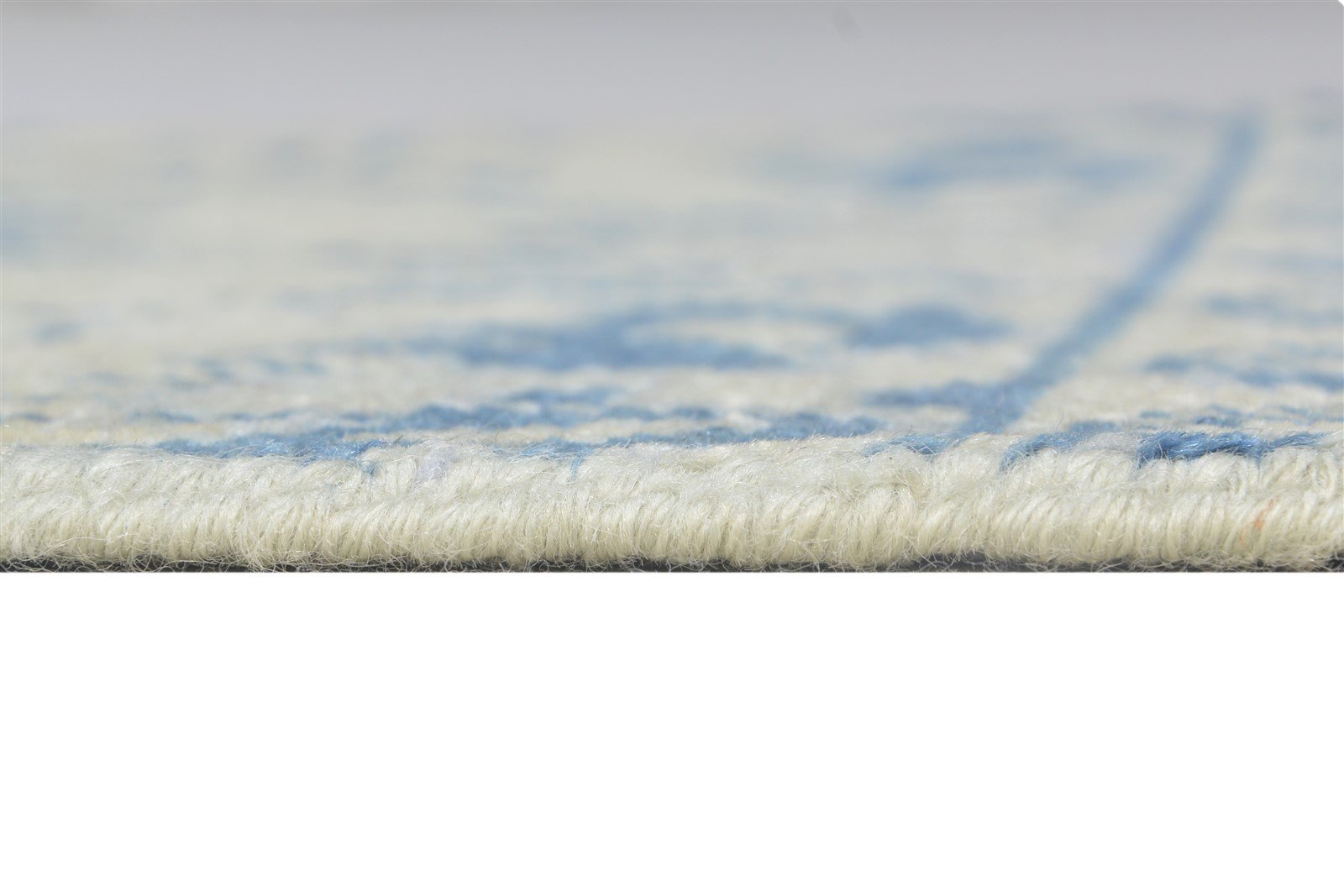 2' X 2' Rug Wool Blue Persian Hand Knotted Oushak Oriental Small Carpet 7864928370837