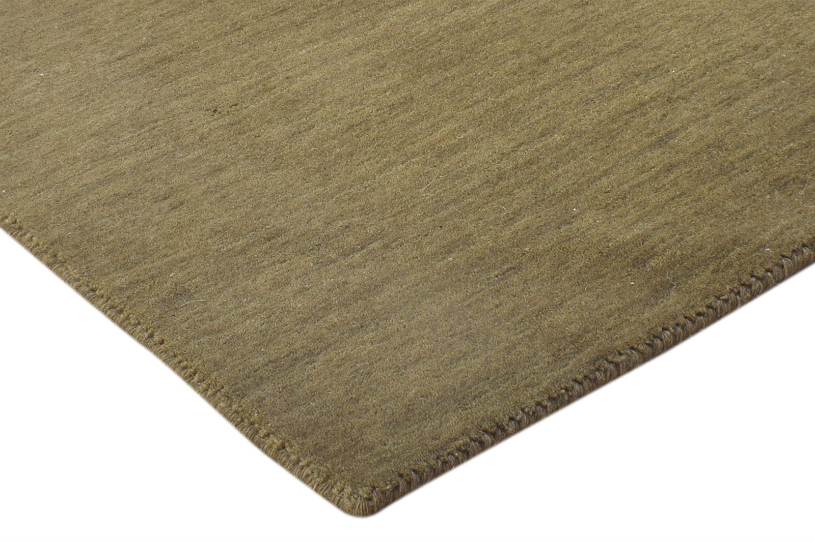 2' X 2' Rug Wool Brown Modern Handloom Scandinavian Solid Small Carpet 7864126865557