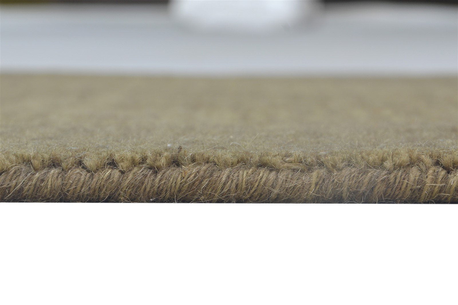 2' X 2' Rug Wool Brown Modern Handloom Scandinavian Solid Small Carpet 7864126865557