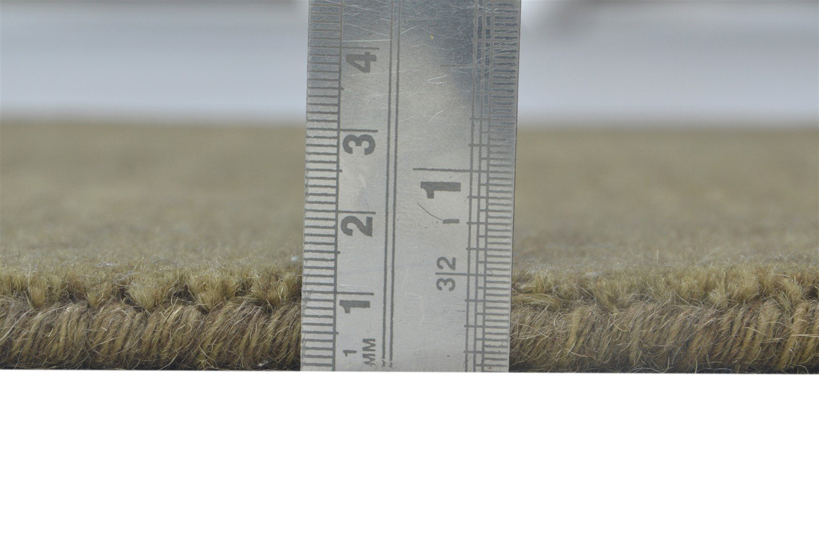 2' X 2' Rug Wool Brown Modern Handloom Scandinavian Solid Small Carpet 7864126865557