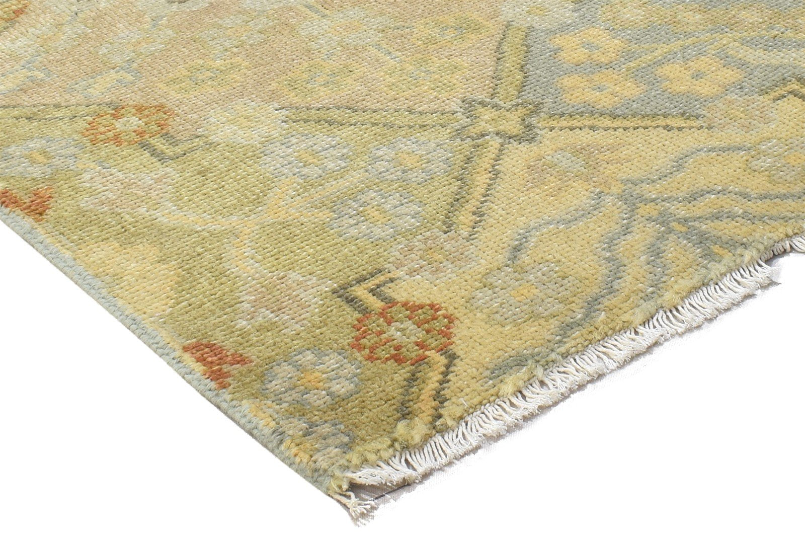 2' X 2' Rug Wool Gold Persian Hand Knotted Bakhtiari Oriental Small Carpet 7864846909589