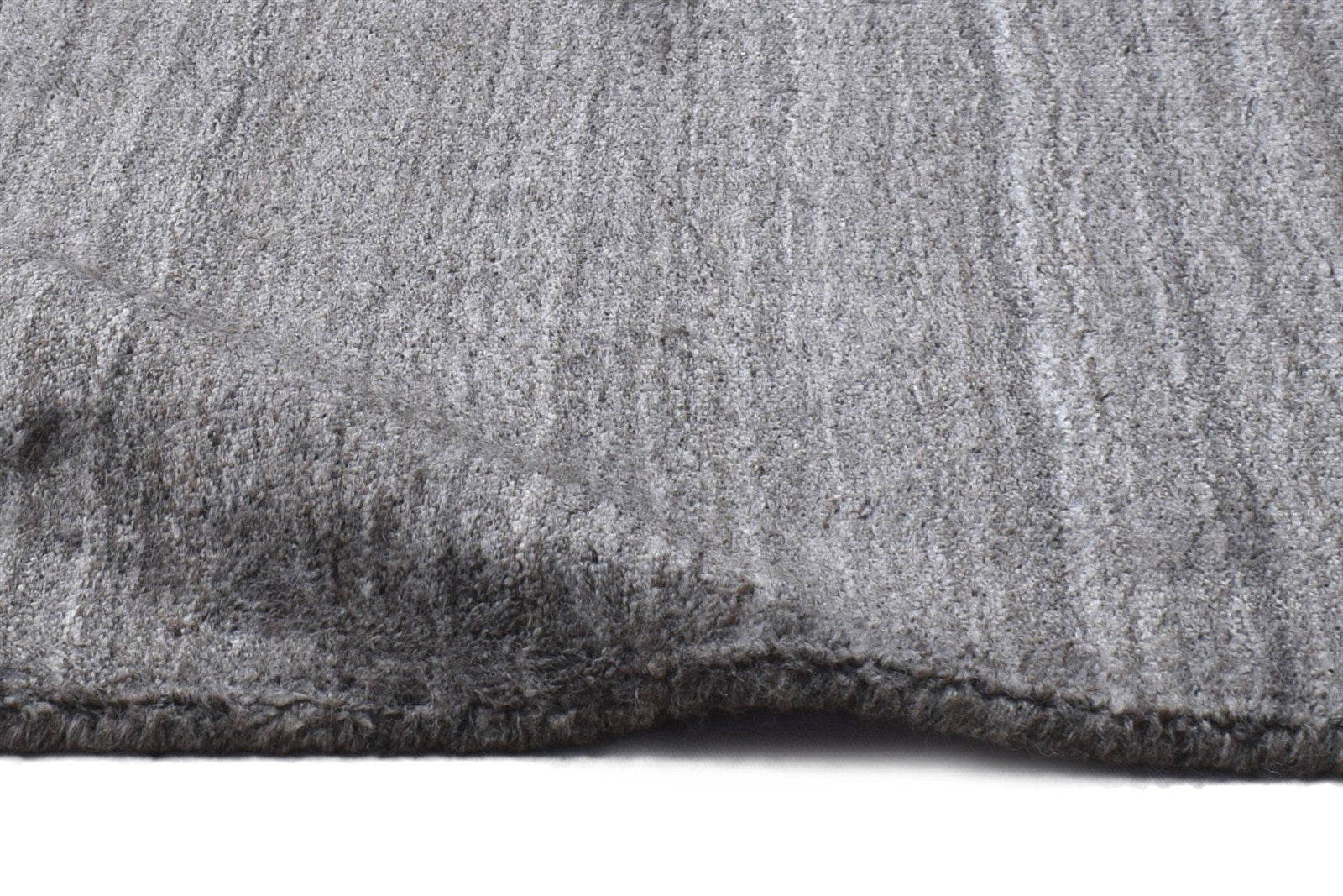 2' X 2' Rug Wool Grey Modern Handloom Scandinavian Solid Small Carpet 7864130076821