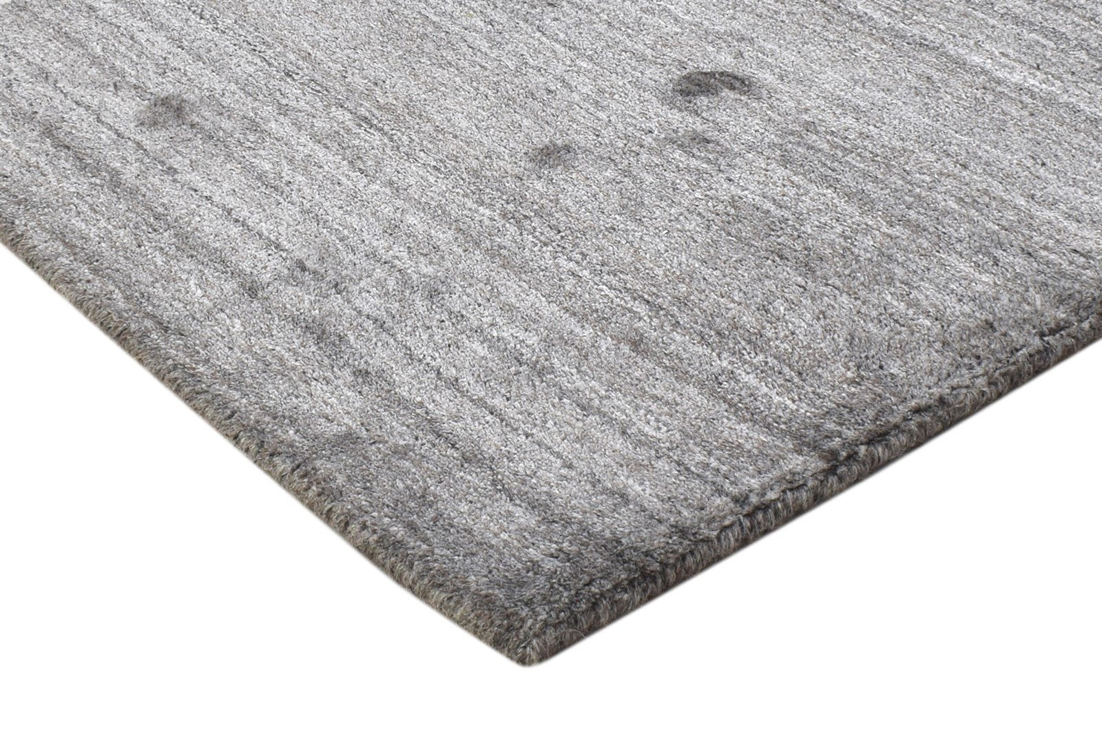 2' X 2' Rug Wool Grey Modern Handloom Scandinavian Solid Small Carpet 7864130076821