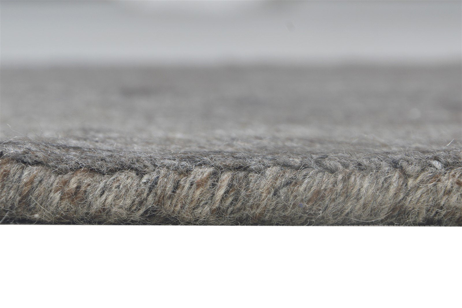 2' X 2' Rug Wool Grey Modern Handloom Scandinavian Solid Small Carpet 7864130076821