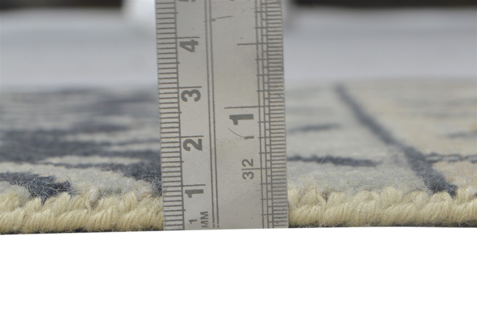 2' X 2' Rug Wool Grey Persian Hand Knotted Bokhara Oriental Small Carpet 7864120311957