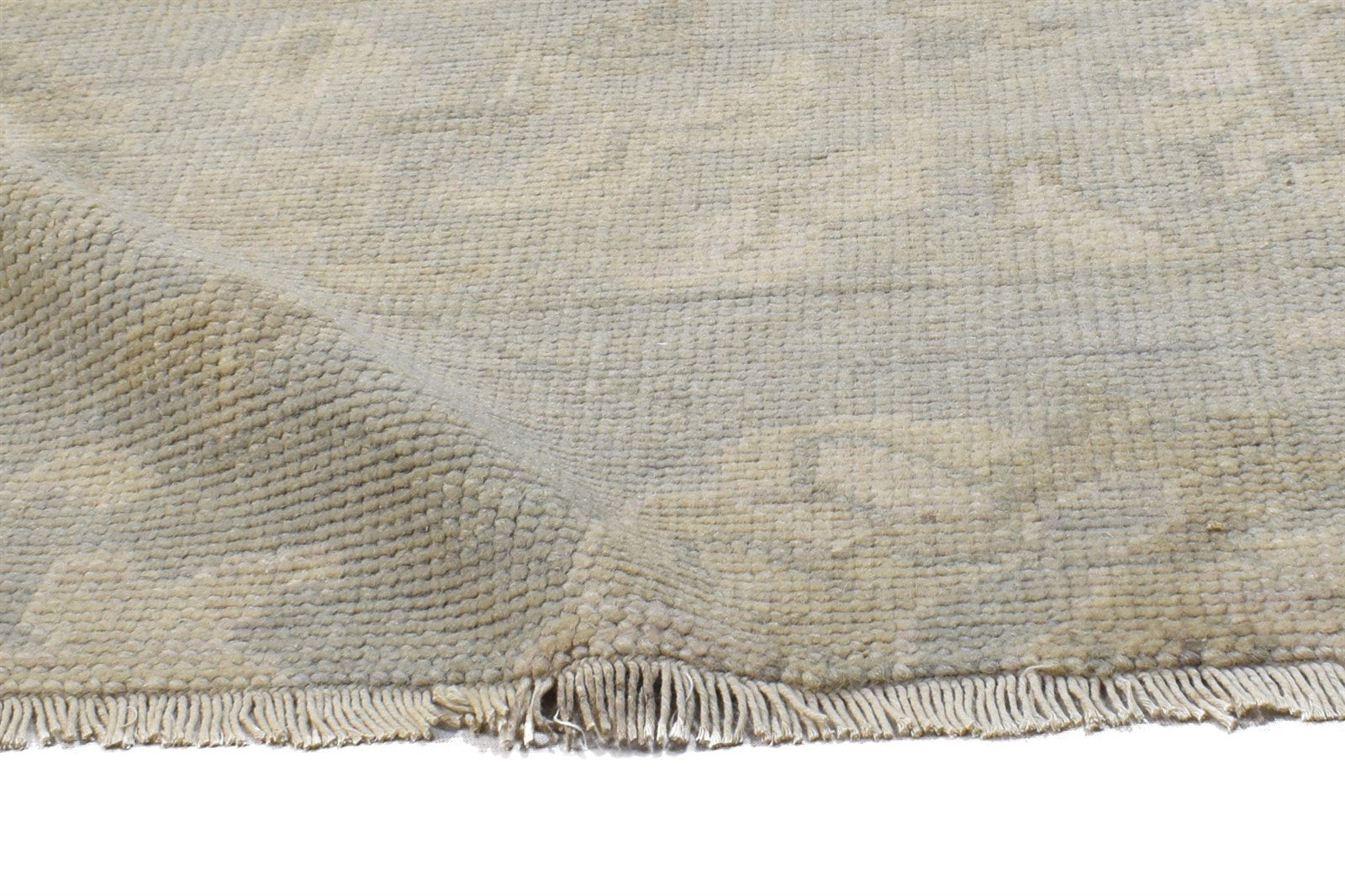 2' X 2' Rug Wool Grey Persian Hand Knotted Oushak Oriental Small Carpet 7864121917589