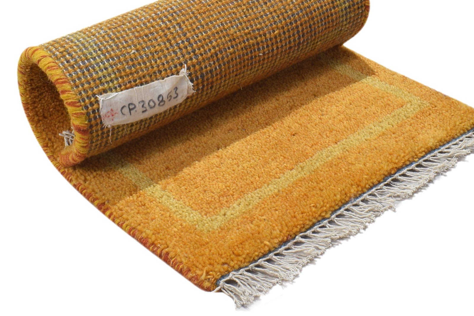 2' X 2' Rug Wool Rust Persian Hand Knotted Gabbeh Southwestern Small Carpet 7864824365205