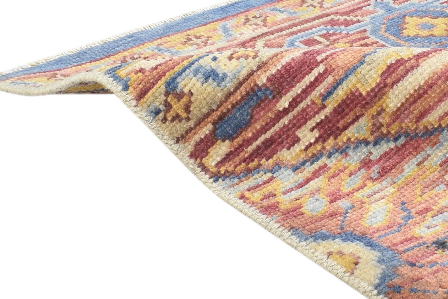 2' X 2' Rug Wool Rust Persian Hand Knotted Heriz-Indian Oriental Small Carpet 7864925946005