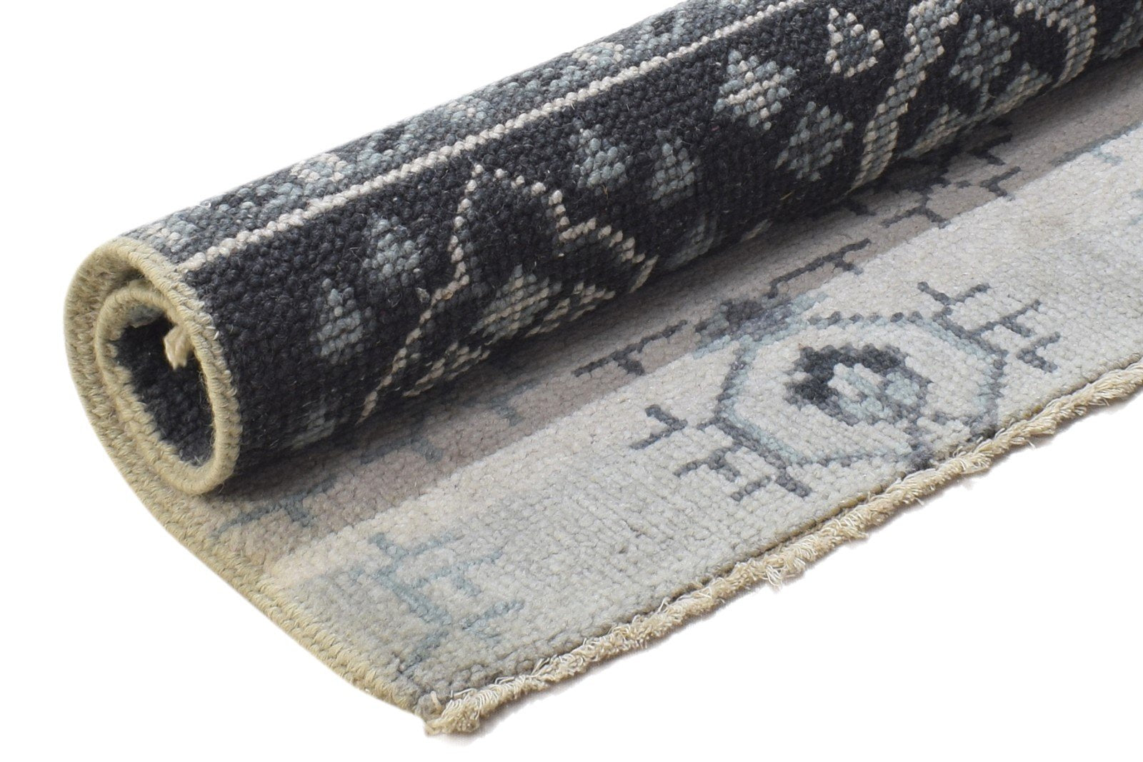 Annie 2' X 2' Rug Wool Sand Persian Hand Knotted Bokhara All-Over 7864843174037