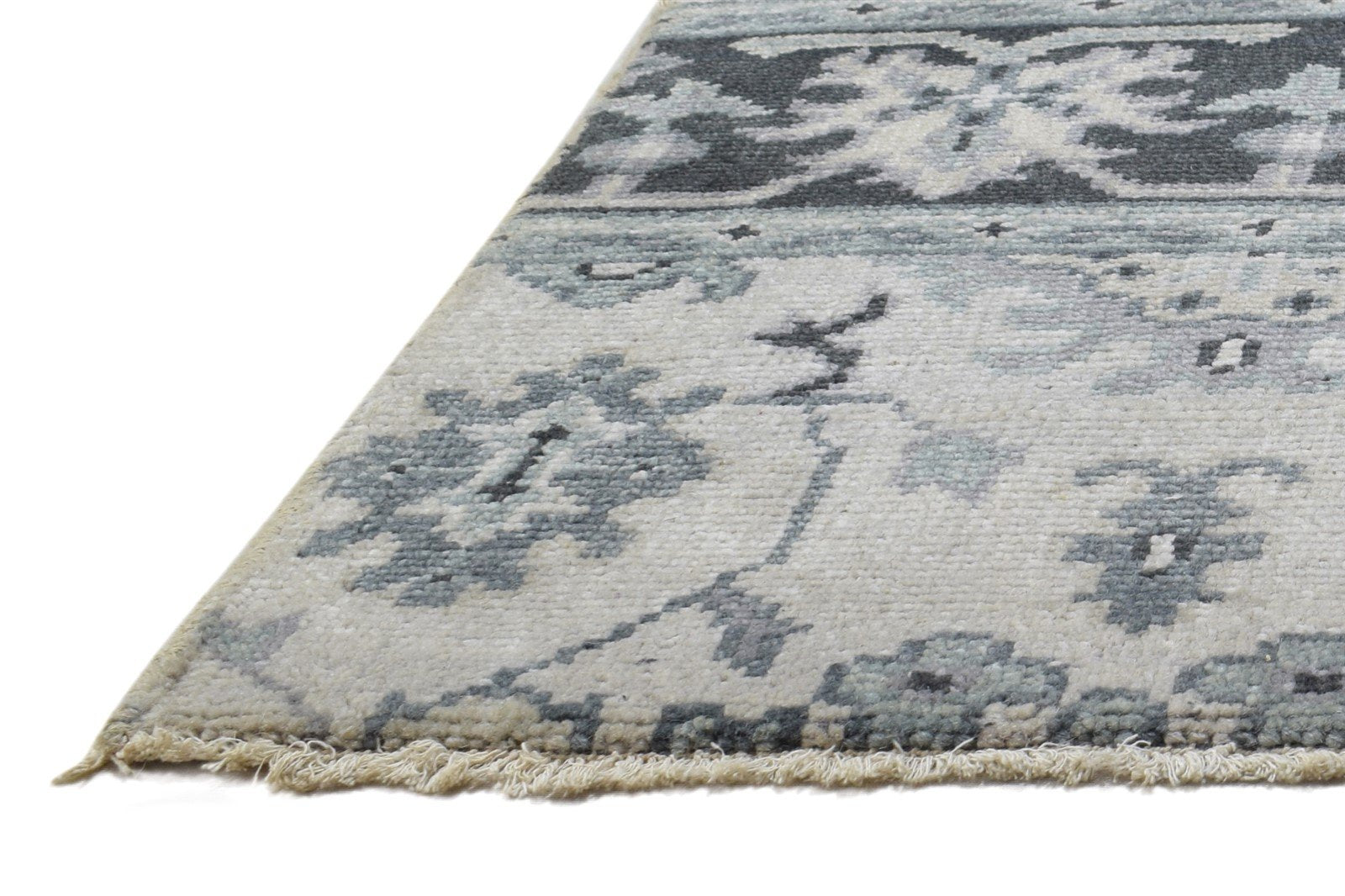 2' X 2' Rug Wool Sand Persian Hand Knotted Oushak Oriental Small Carpet 7864848580757