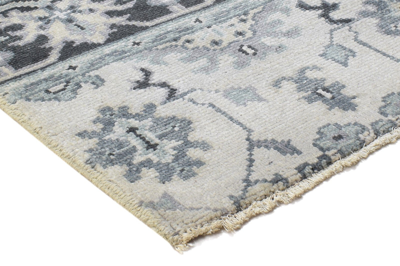 2' X 2' Rug Wool Sand Persian Hand Knotted Oushak Oriental Small Carpet 7864848580757