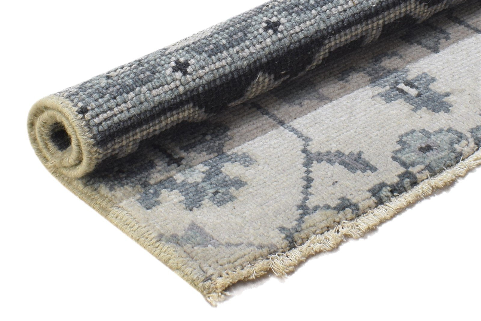 2' X 2' Rug Wool Sand Persian Hand Knotted Oushak Oriental Small Carpet 7864848580757