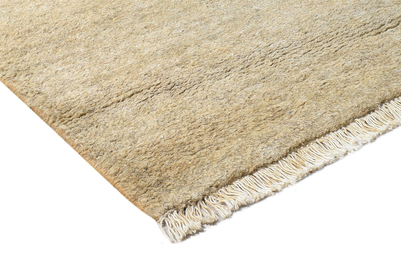2' X 3' Rug Hemp Beige Modern Hand Knotted Scandinavian Solid Small Carpet 7865141624981