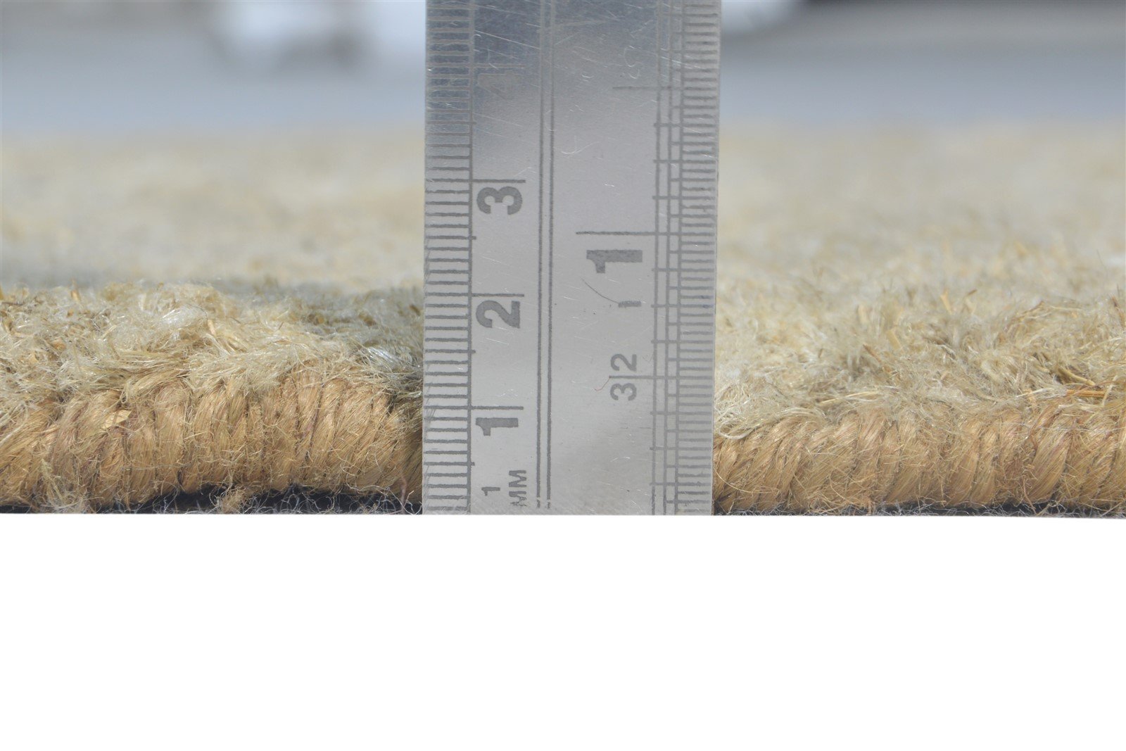 2' X 3' Rug Hemp Beige Modern Hand Knotted Scandinavian Solid Small Carpet 7865141624981