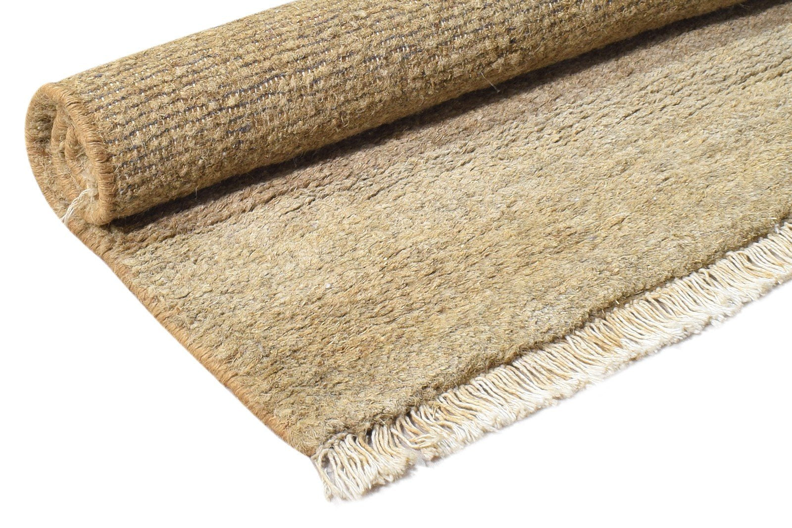 2' X 3' Rug Hemp Beige Modern Hand Knotted Scandinavian Solid Small Carpet 7865141624981