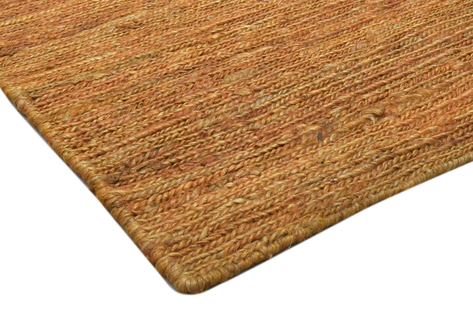 2' X 3' Rug Jute Rust Modern Hand Knotted Scandinavian Solid Small Carpet 7860703297685