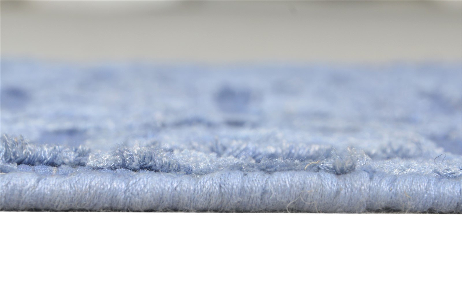 2' X 3' Rug Silk Blue Modern Handloom Scandinavian Nordic Small Carpet 7865132941461