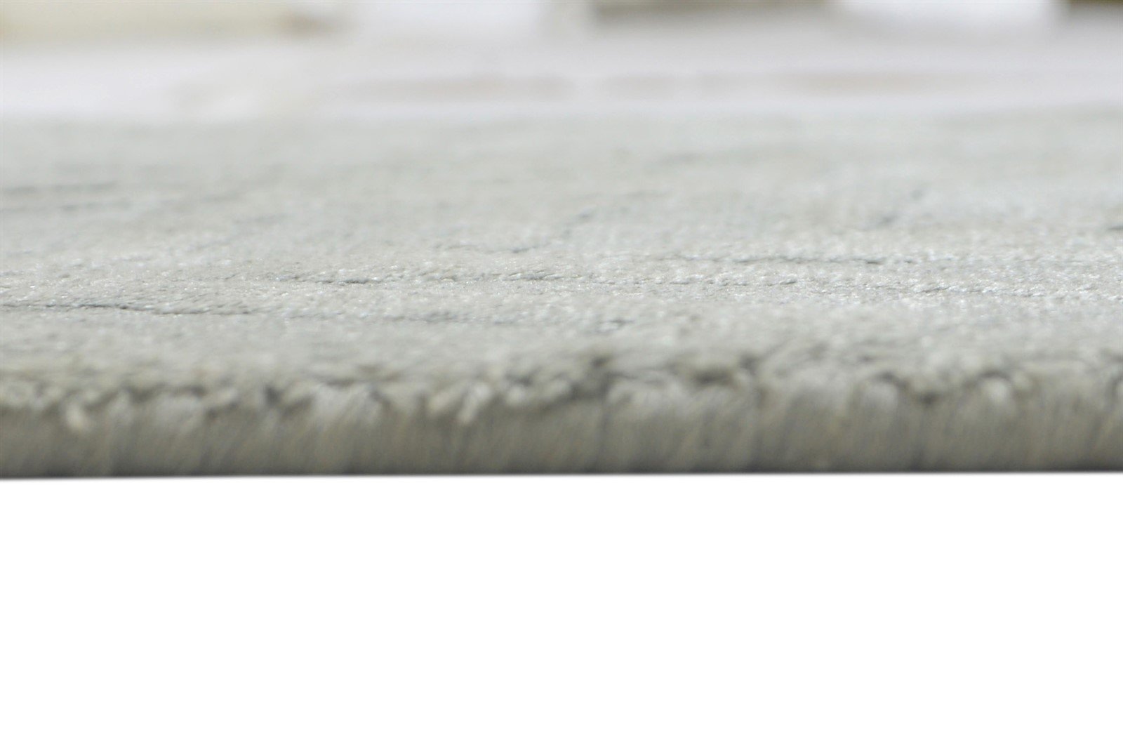 2' X 3' Rug Silk Grey Modern Handloom French Floral Small Carpet 7860698284181