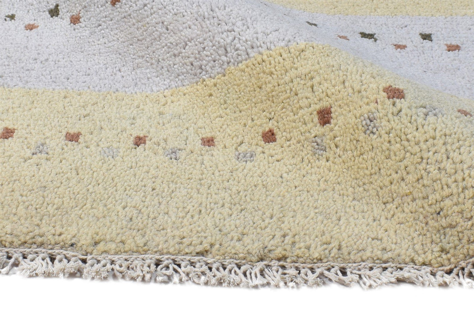 2' X 3' Rug Wool Beige Southwestern Hand Knotted American Tribal Small Carpet 7865062424725