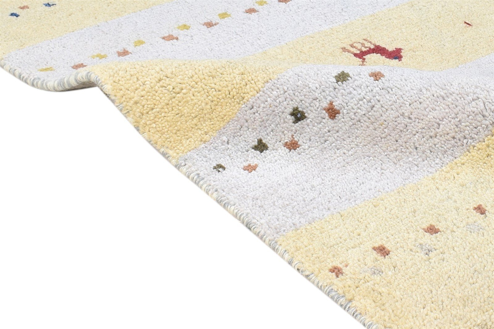 2' X 3' Rug Wool Beige Southwestern Hand Knotted American Tribal Small Carpet 7865062424725