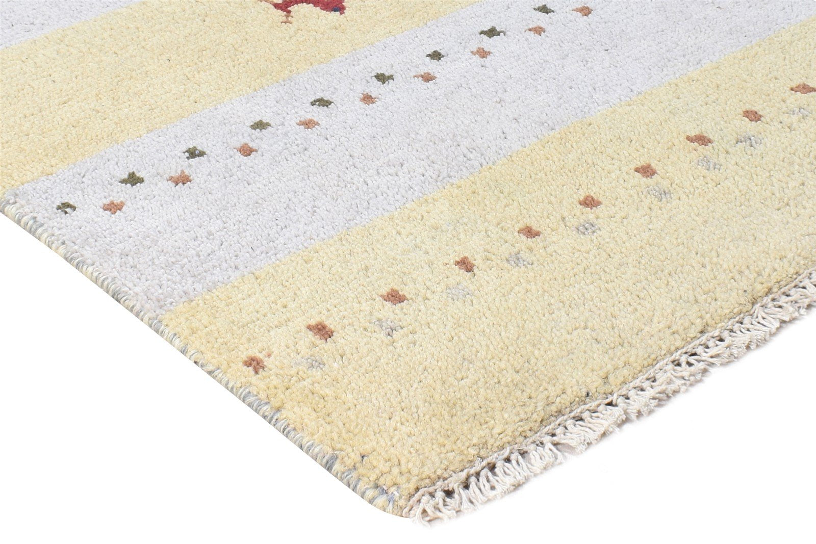 2' X 3' Rug Wool Beige Southwestern Hand Knotted American Tribal Small Carpet 7865062424725