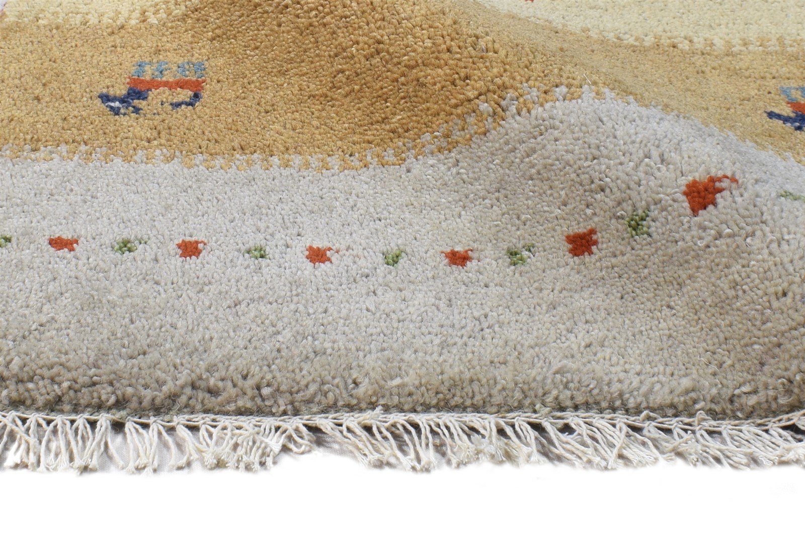 2' X 3' Rug Wool Beige Southwestern Hand Knotted American Tribal Small Carpet 7865061507221