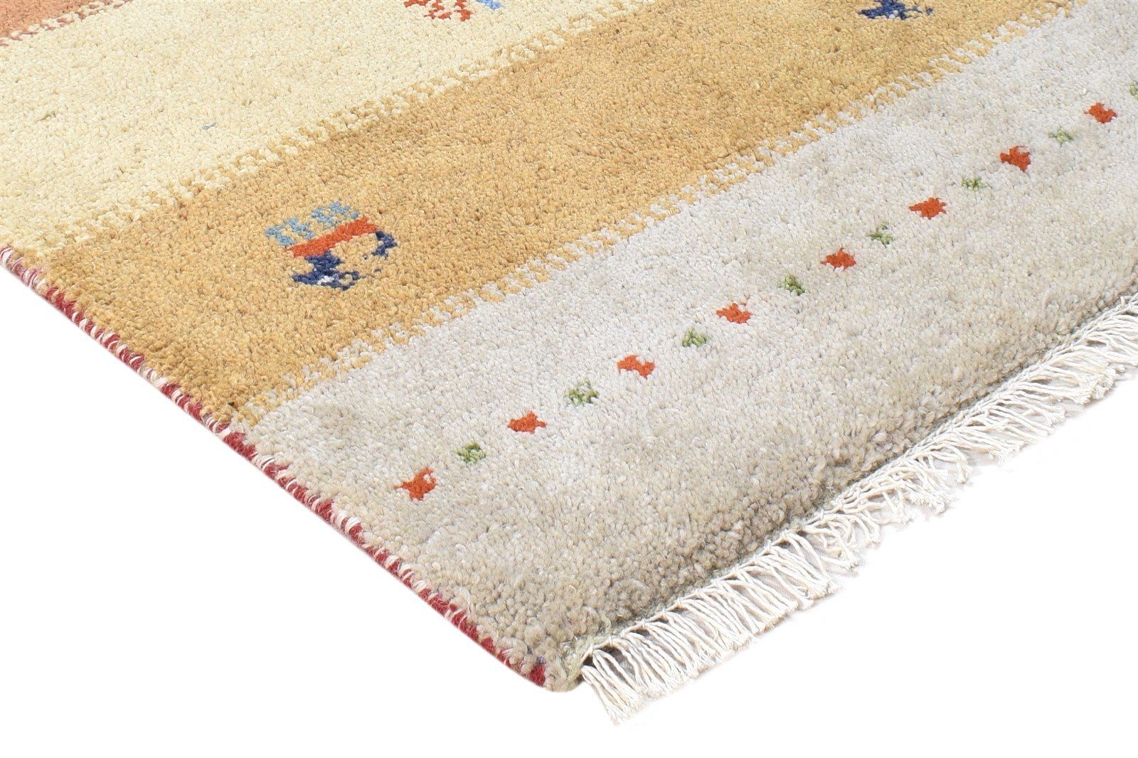 2' X 3' Rug Wool Beige Southwestern Hand Knotted American Tribal Small Carpet 7865061507221