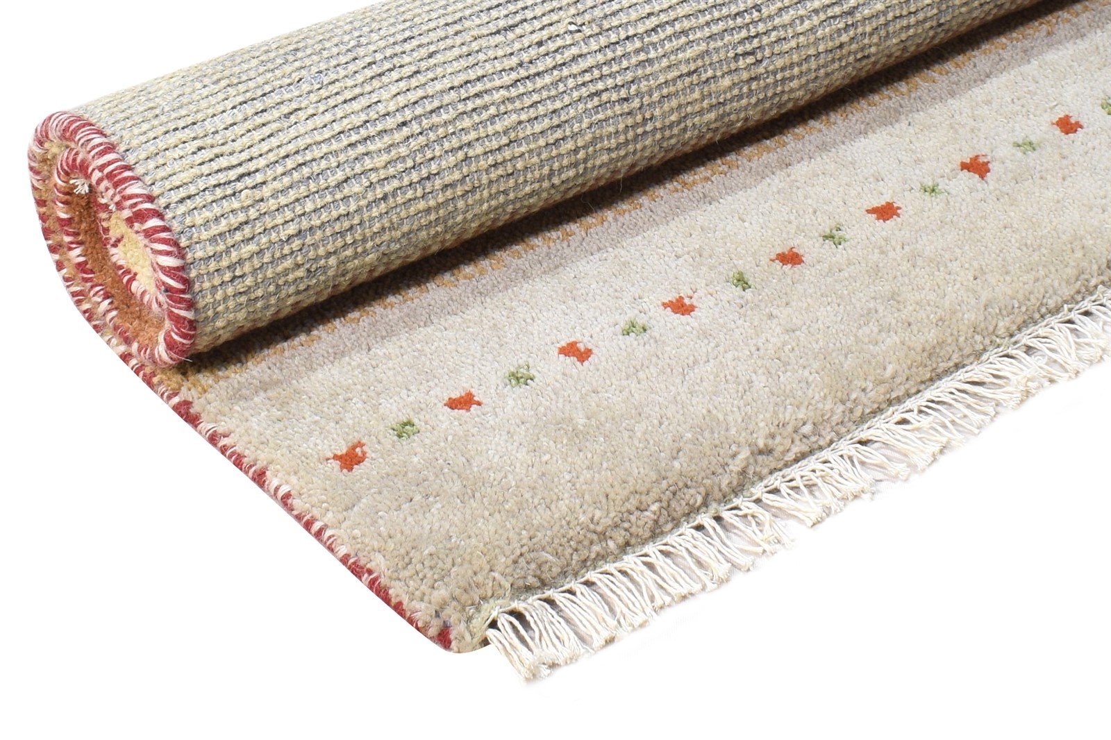 2' X 3' Rug Wool Beige Southwestern Hand Knotted American Tribal Small Carpet 7865061507221