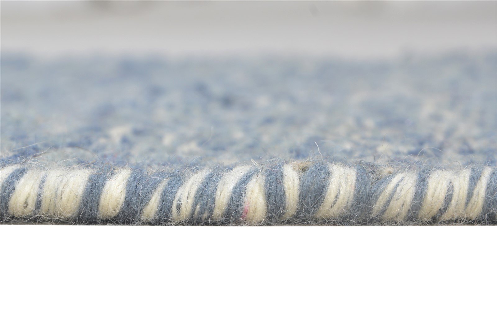 2' X 3' Rug Wool Blue Modern Dhurrie Scandinavian Nordic Small Carpet 7865012551829