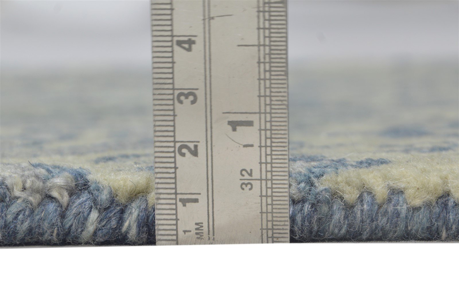 2' X 3' Rug Wool Blue Modern Hand Tufted Moroccan Trellis Small Carpet 7864136859797