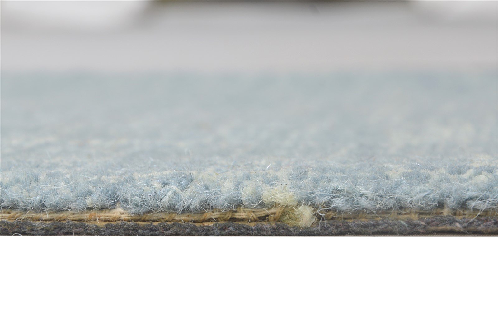 2' X 3' Rug Wool Blue Modern Hand Tufted Scandinavian Geometric Small Carpet 7864141840533