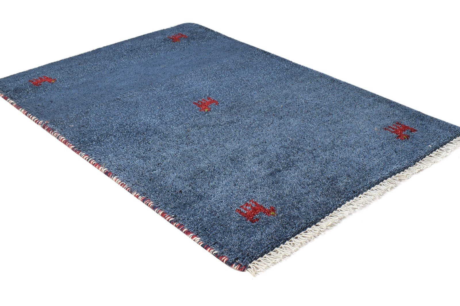 2' X 3' Rug Wool Blue Southwestern Hand Knotted American Tribal Small Carpet 7865063309461