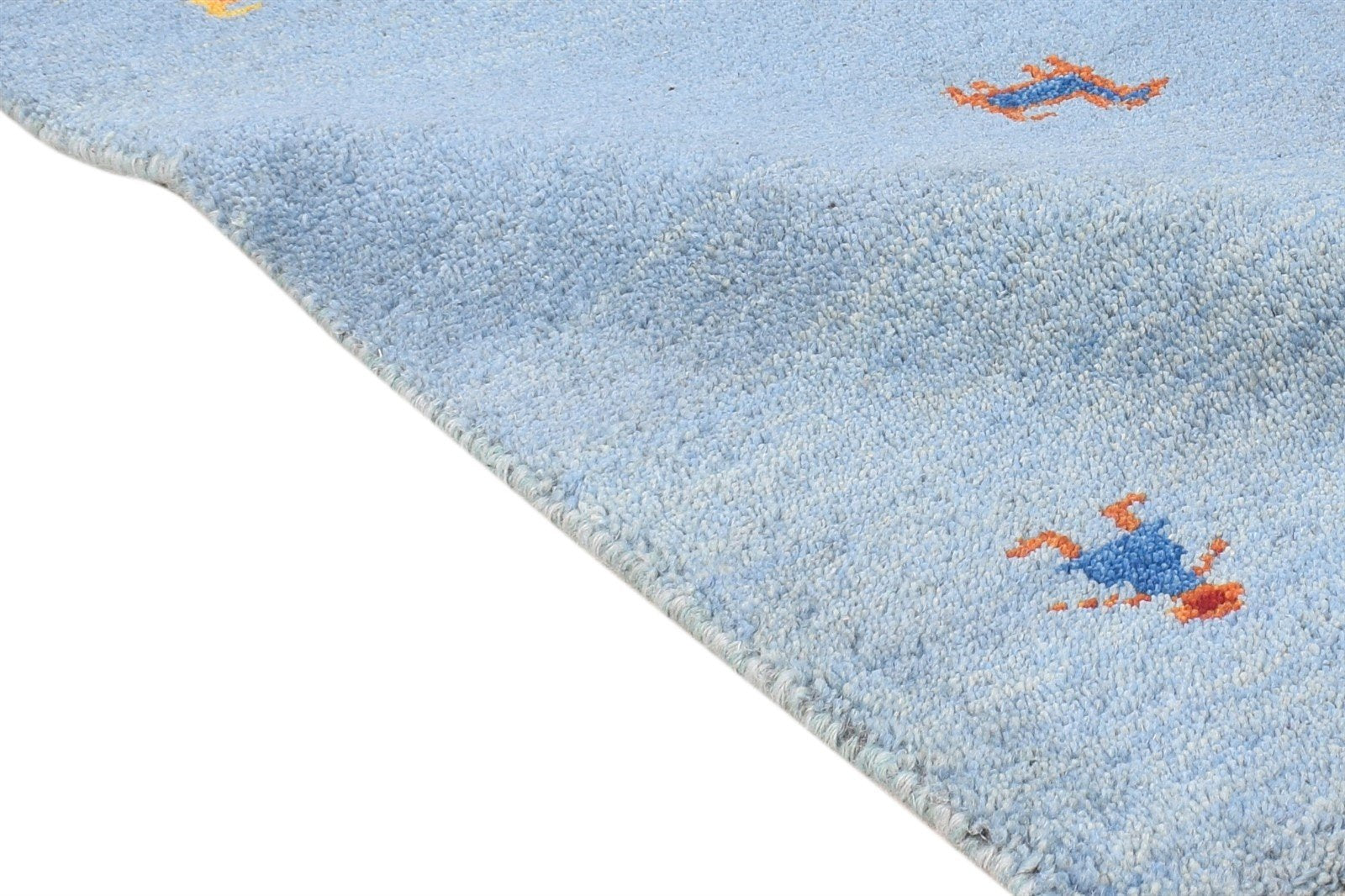 2' X 3' Rug Wool Blue Southwestern Hand Knotted American Tribal Small Carpet 7865061834901