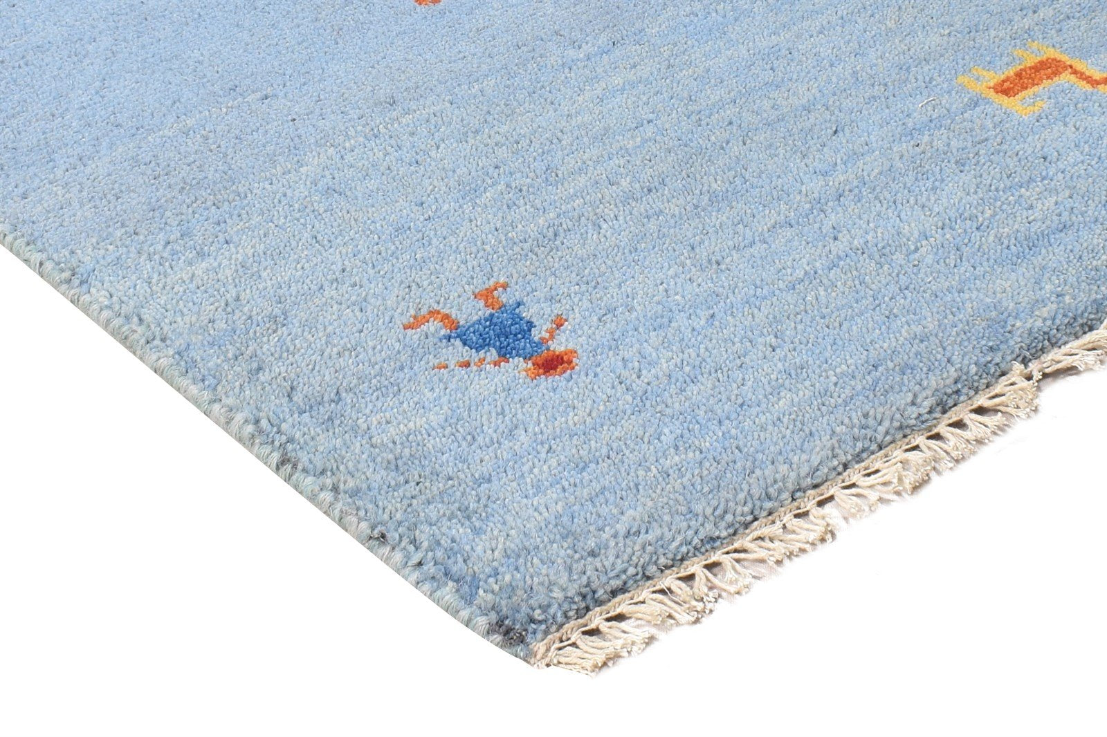 2' X 3' Rug Wool Blue Southwestern Hand Knotted American Tribal Small Carpet 7865061834901